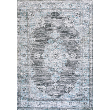 Bausch Bohemian Distressed Chenille Machine-washable Area Rug